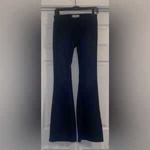 Free People Dark pull on Flare stretchy jeans.